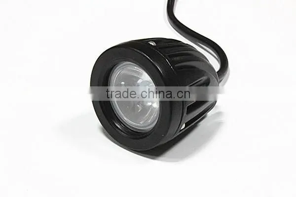 Round 10W LED Work Light 2 Inch 10 Watt Black LED Mini Auxiliary Work Light For Motorcycle car 4X4 Offroad