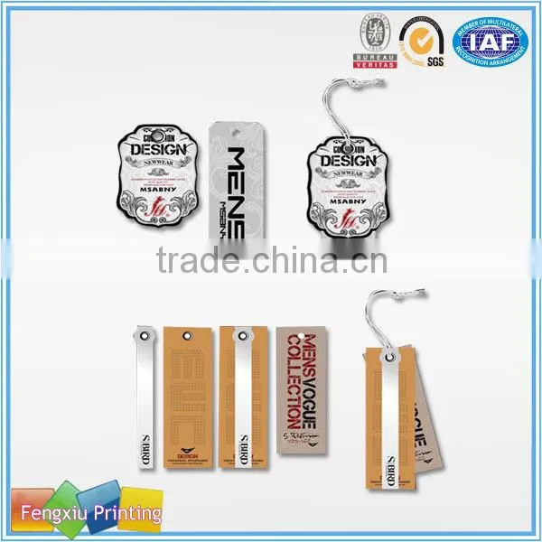 Custom Printed Paper Cardboard Trouser Hangtag