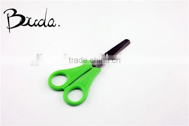 Best selling stainless steel stationery scissors with PP+TPR handle BD-S1654