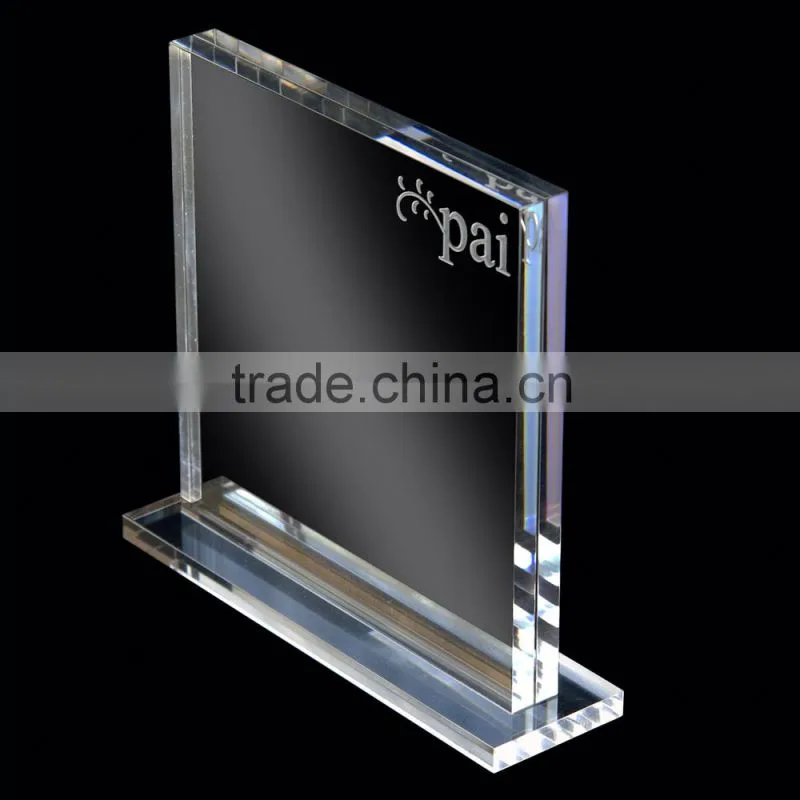 Design Made Silk Screen Acrylic PMMA /Acrylic Menu Holder