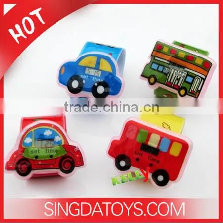 Own Factory Product G101-3 Cute Vehicles Pattern Boys Slap Watch