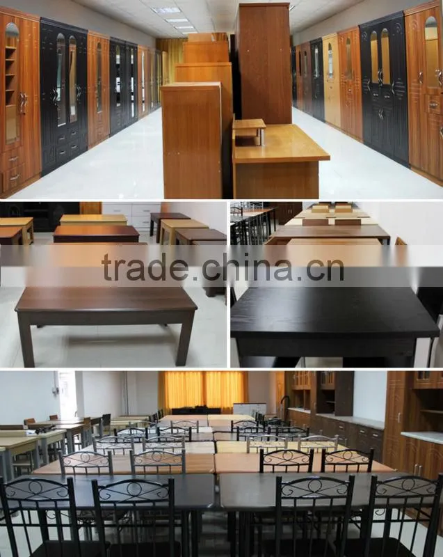 A0831 neoclassical furniture dining table rubber wood
