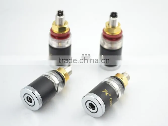 HI-END Pure Copper Rhodium Plated Amplifier Speaker Terminal Binding Post