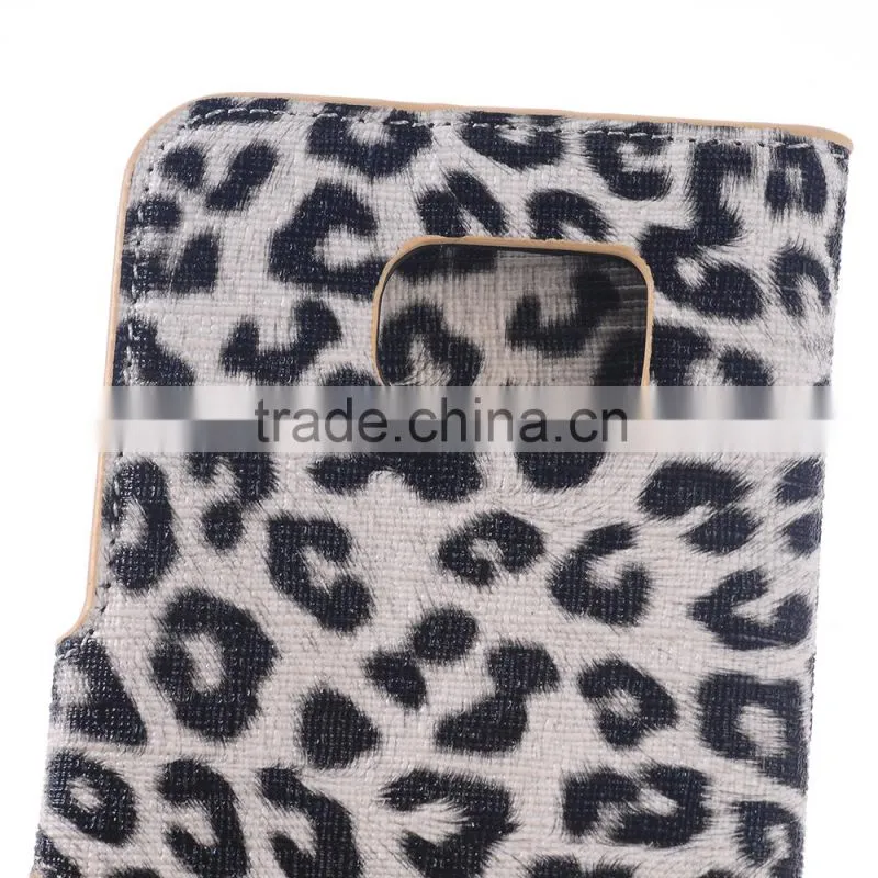 2015 the most fashionable mobile phone accessories, folio pattern PU leather grain flip style case for smart phone
