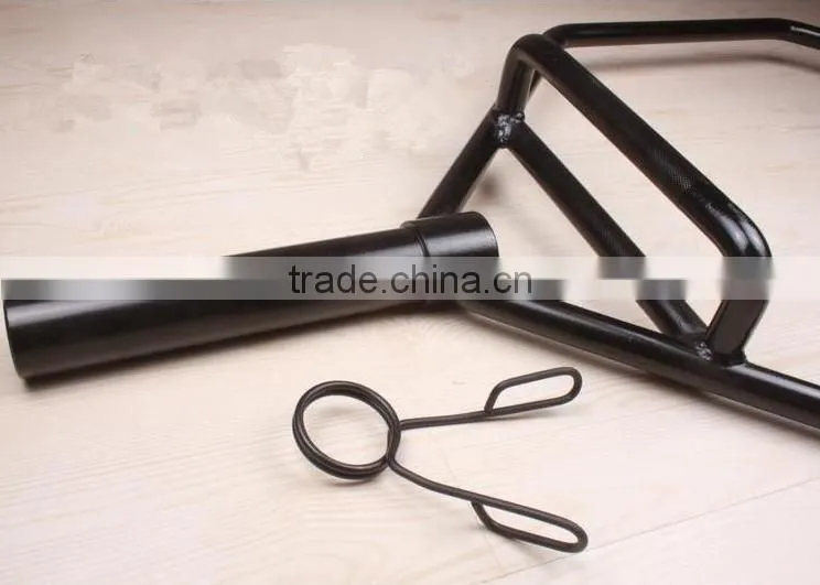 olympic black painting weightlifting hex trap bar