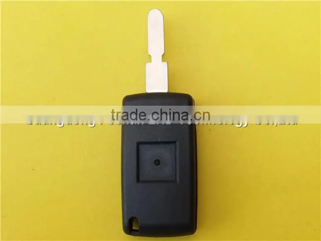 Auto folding flip 2 button remote key blank shell case for Peugeot 406 wholesale