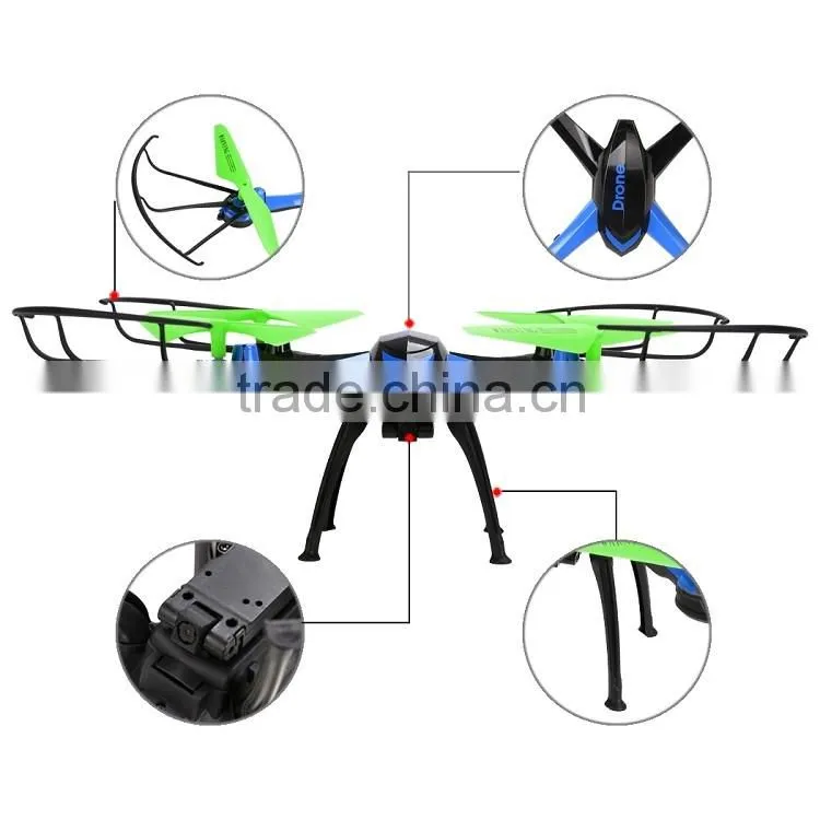 New 2.4Ghz 4CH 6-Axis Gyro RC Quadcopter with 0.3MP Camera 3D Flip#SV029027