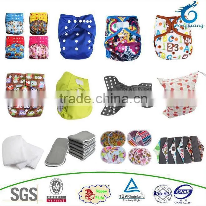 2015 Happy flute high quality wet bag hand with snap made in china diaper bag