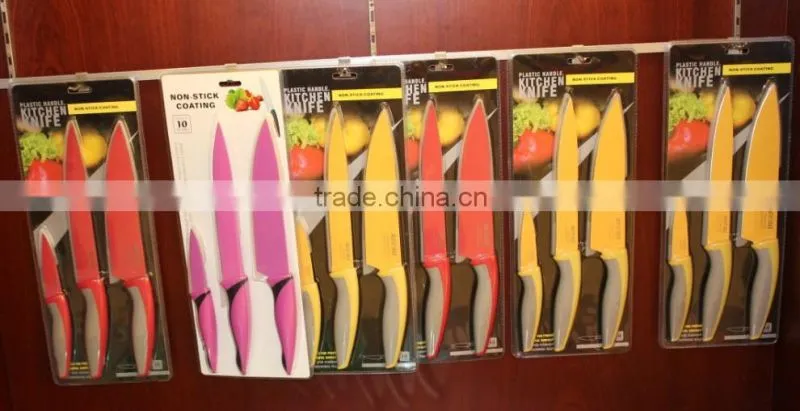 Plastic handle kitchen knife