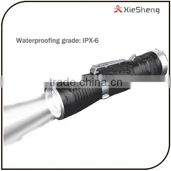 CREE XML T6 3.7v 18650 battery IP65 Zoom focus pocket rechargeable hunting torch