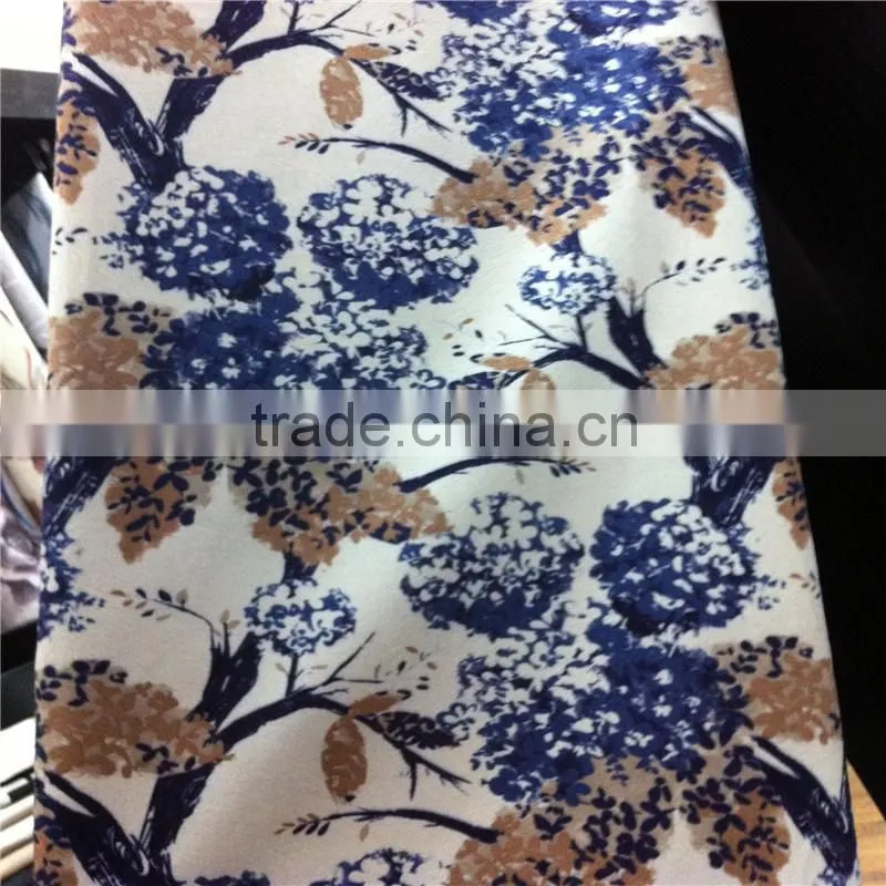 china wholesale paper printed on burnout velvet fabric