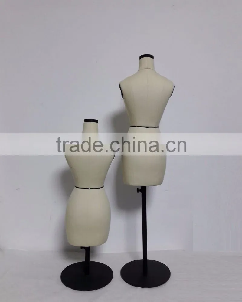 mini half scale bust dress form mannequin
