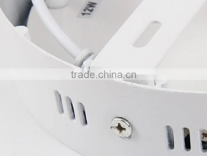 Hot sale round square ultra thin 6w led panel light surfacemounted