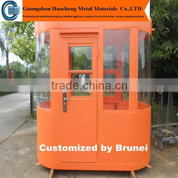 Hot Sale Prefab Outdoor Metal Retail Kiosk Booth / Modern Design Newspaper and Magazine Kiosk