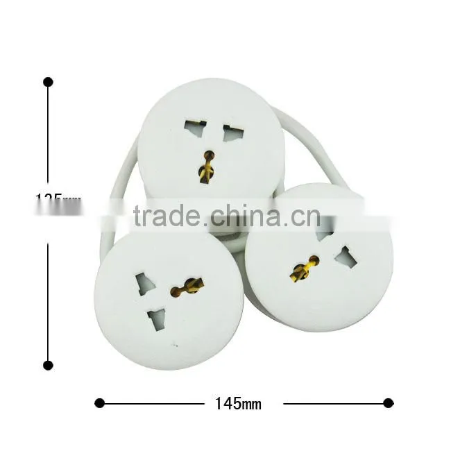 3pcs multi function switched socket outlet