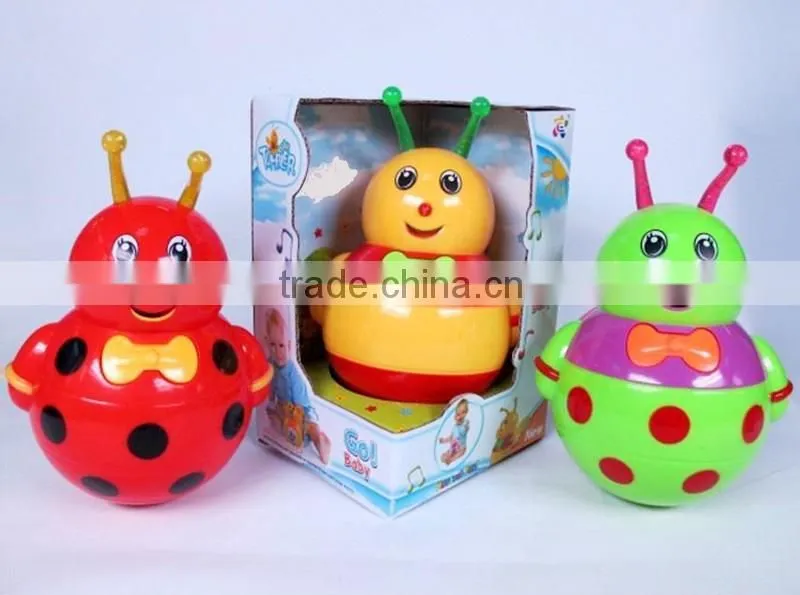 cute animal roly-poly toy music/ light / circle