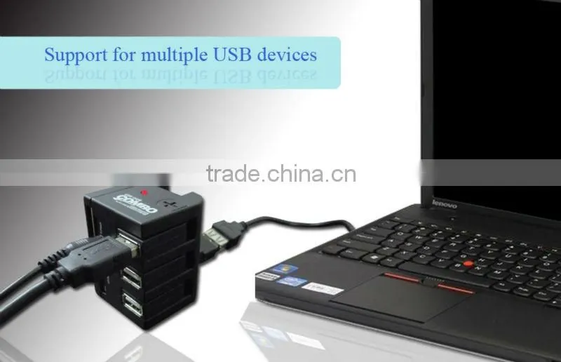 USB 2.0 COMBO Card Reader with 3 USB Port