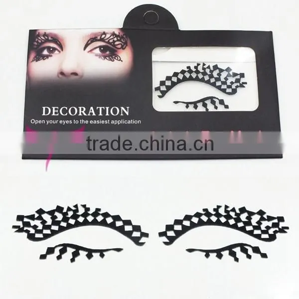 Kindly open your eye,eye decoration sticker with glue in it