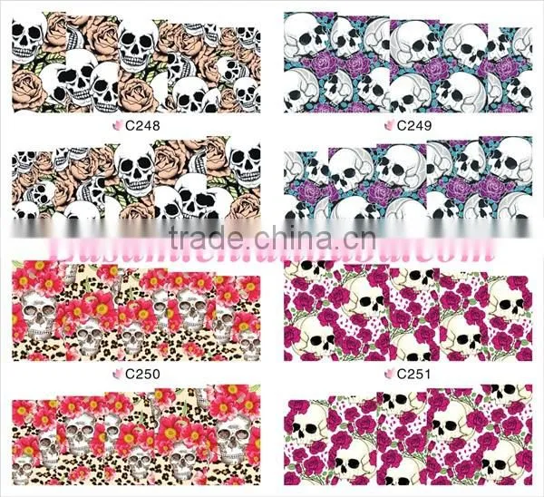 BLE nail stciker beautiful nail art water printing nail wrap C series