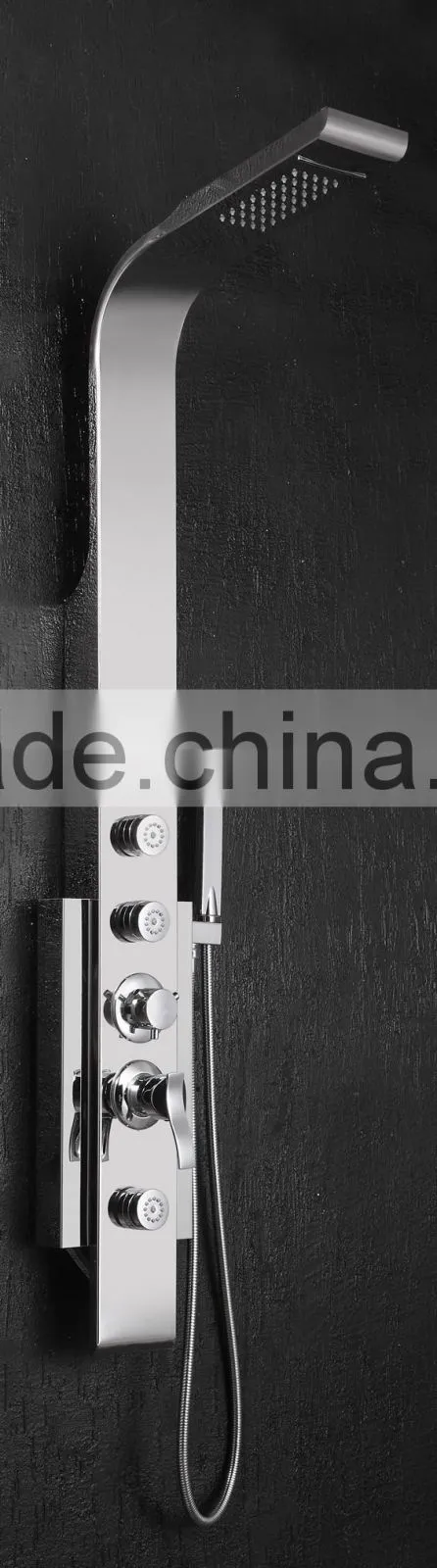 Chrome color big size portable best discount bamboo shower panel