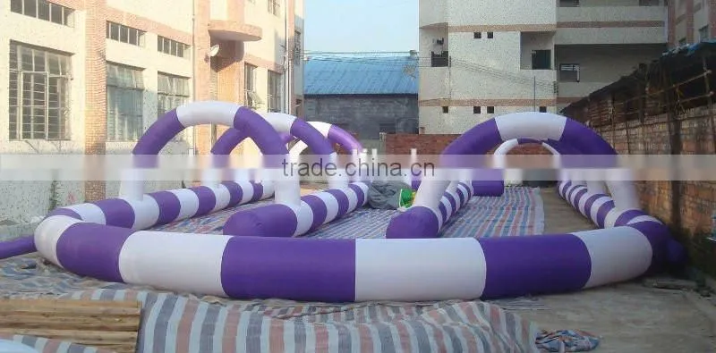 Outdoor toys inflatable race track inflatable zorb ball track for sale