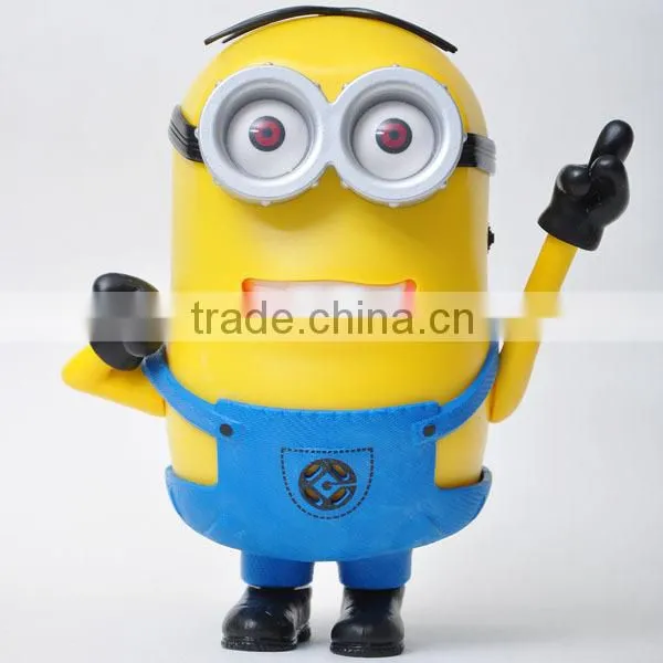 Funny little yellow man in hot sale mini speaker,FM speaker