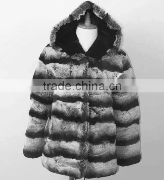 children chinchilla rex rabbit fur coat