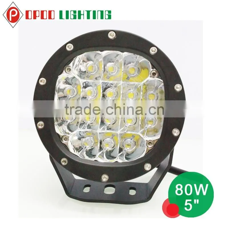 High power 80w round led driving light offroad 5inch