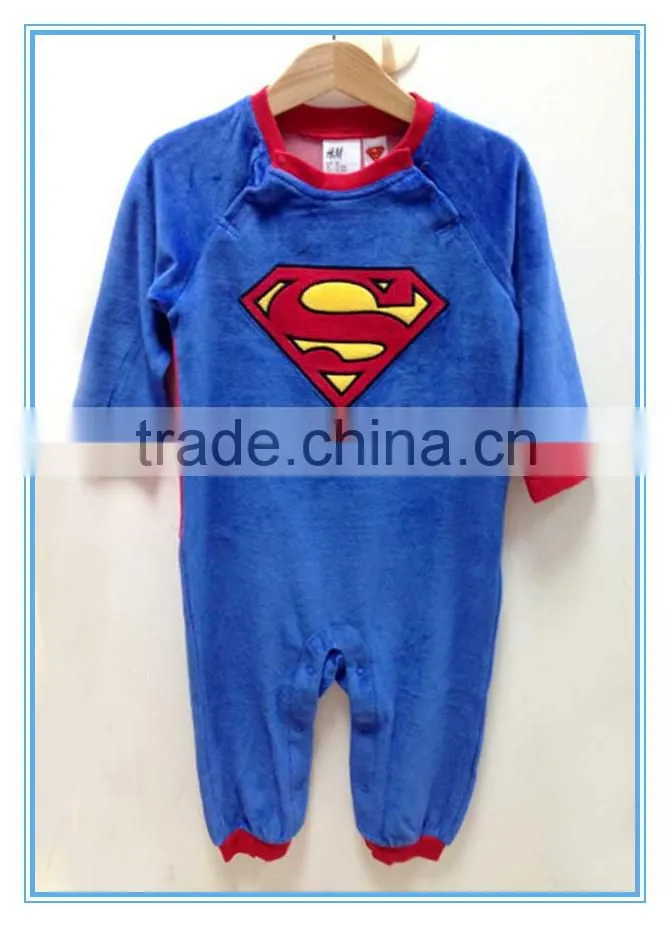 2015 top fashion boys superman pajamas kids funny pajamas, animal pajamas