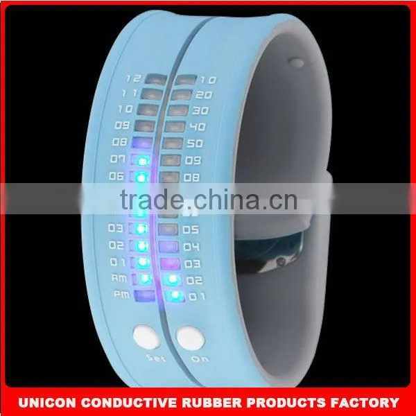 New arrival best silicone led watch of special design various color