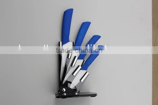 Royalty General Use Ceramic Kitchen Knife set, ceramic cutlery knives set in acrylic holder packed in quality gift box