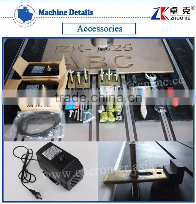Heavy Duty Stone CNC Router Machine 1325 Also For Wood Aluminum With 5.5KW Big Power Spindle&Hybird Servo Motor