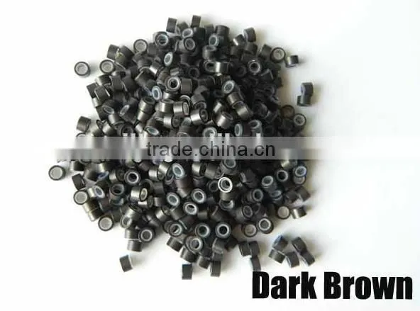 hair extension micro beads silicone micro rings silicone beads for hair extension 5030 1000pcs/bottle 500pcs/bottle