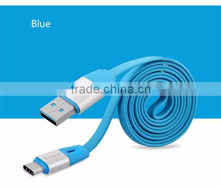 Baseus Original Auto-disconnect Type C Data Cable 2.1A USB Cable Intelligent Control Chip Charging LED Type C Phone Cable Line