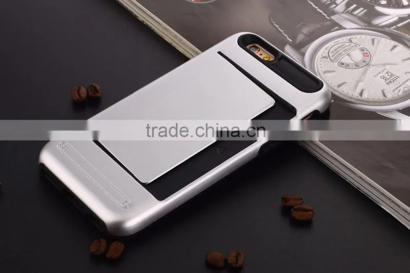 2016 New Style Best Price With Card Holder Function Mobile Phone Case,For Samsung S6 Edge Case