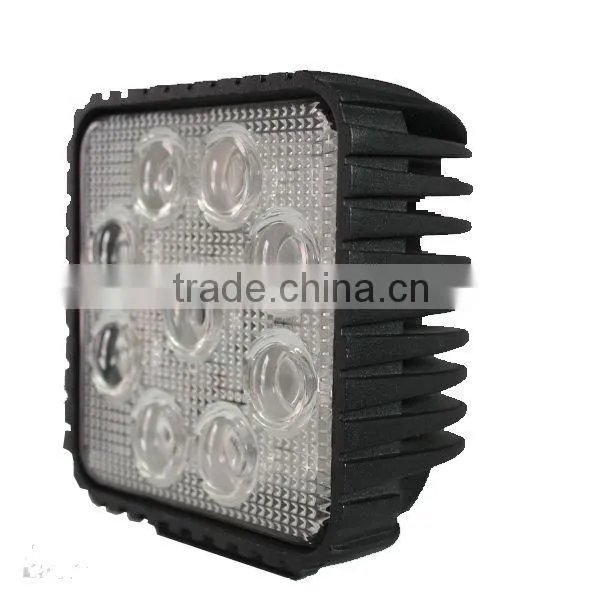 12v 24v 27w square led work light, 27w led driving work light