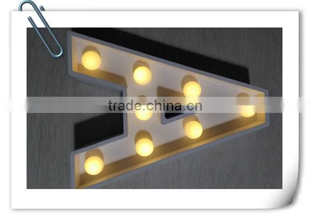 New LED Star Sign Marquee Light red white yellow night light Indoor Dorm Xmas gift Room
