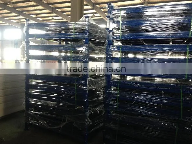 Stacking warehouse storage steel pallet truck tyre storage rack