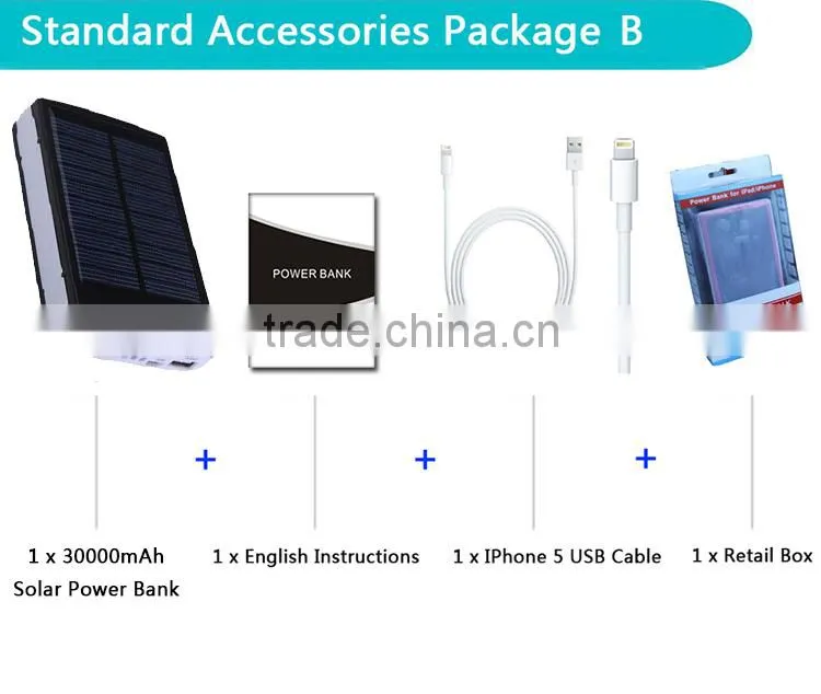 30000mah universal portable power bank