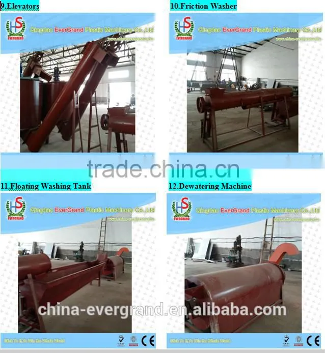 PET plastic bottle/flakes washing/recycling line
