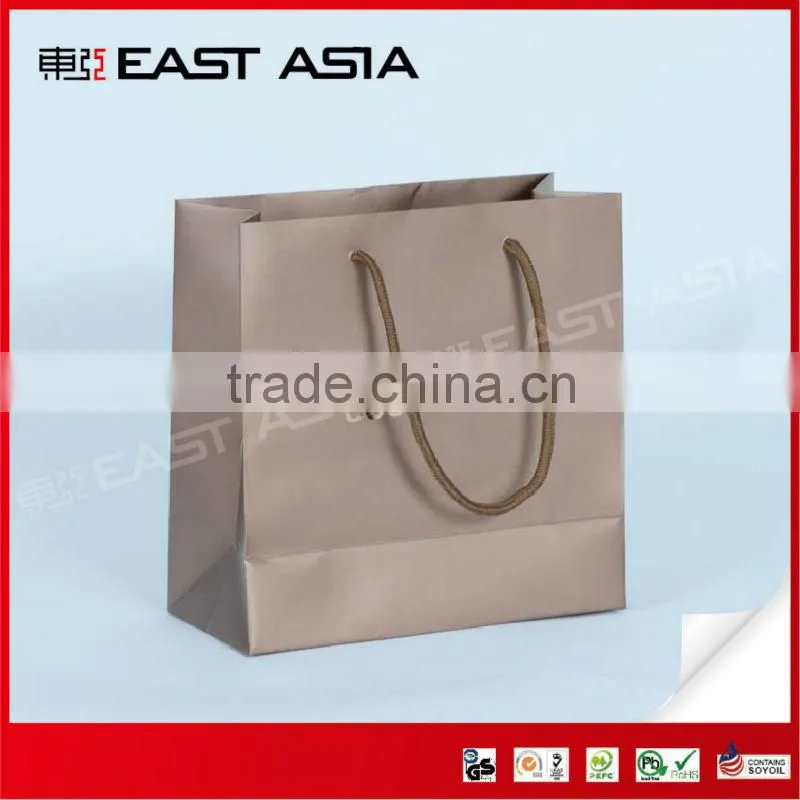 Foiled Clothes Packing Paper Bags with Glossy Lamination