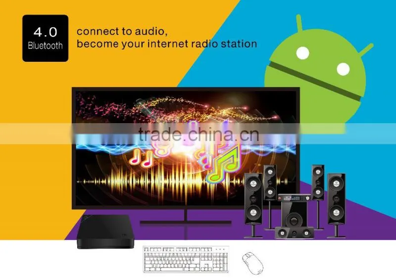 Android 5.1.1 tv box I68 TV BOX 8GB NAND FLASH RK3368 64bits Octa core Cor tex A53