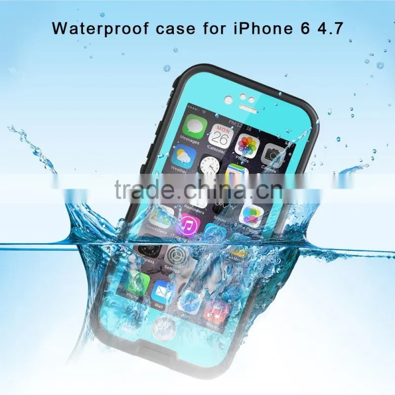 manufacture waterproof case cover for iphone6 plus mult-function
