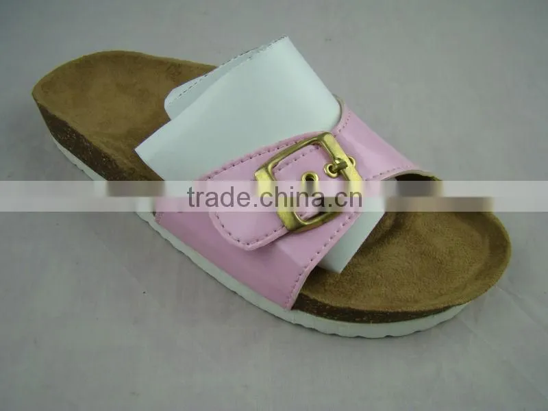 2013 ladies fashion beach slipper with Cork+EVA
