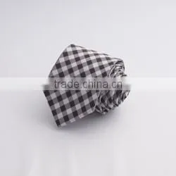 2016 hot selling navy blue striped mens silk ties with custom logo