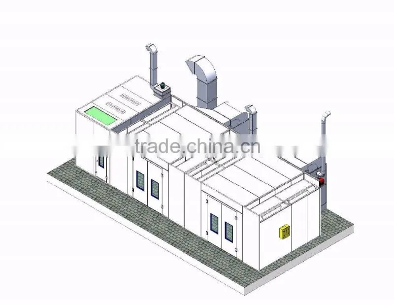 JF glass paint booth for sale painting line wood painting line
