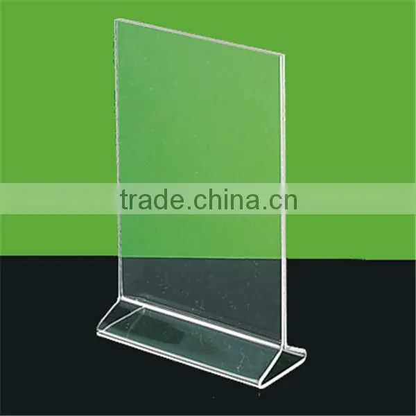 Different design double sized plactic acrylic sign holder