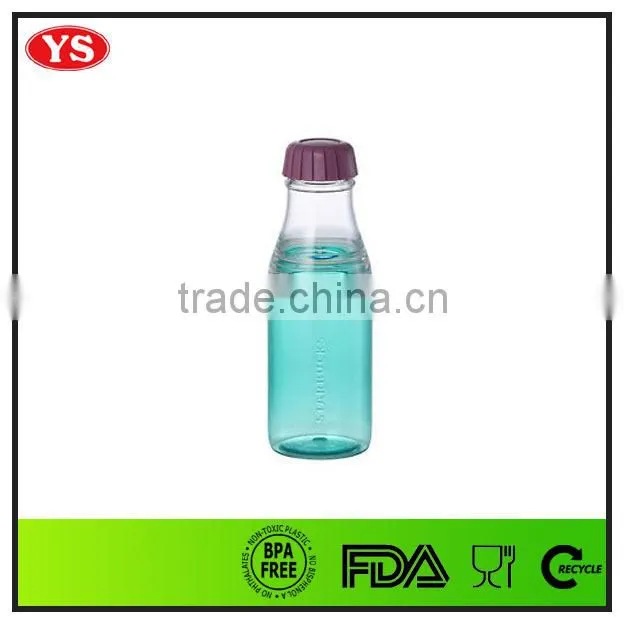 500ml single wall bpa free AS plastic soda bottle with cap