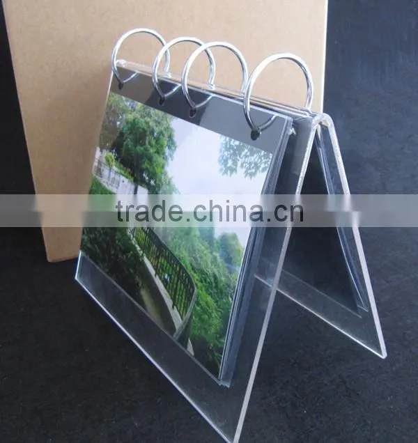 acrylic metal slide for printing calendar