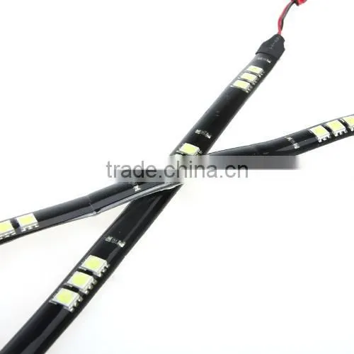2Pcs 15 LED 5050 SMD Light Strip 12V for Car White